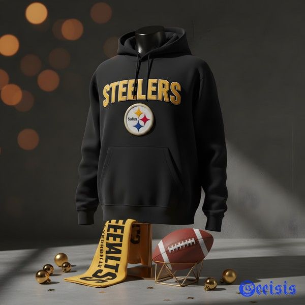 03 Steelers Retro Style Black and Gold 3D Hoodie