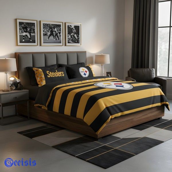 Pittsburgh Steelers Bedding Set Product Display