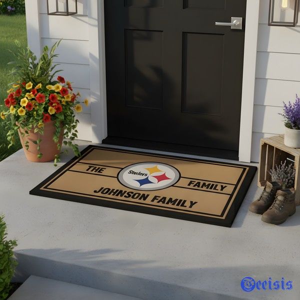 Pittsburgh Steelers Custom Doormat Display