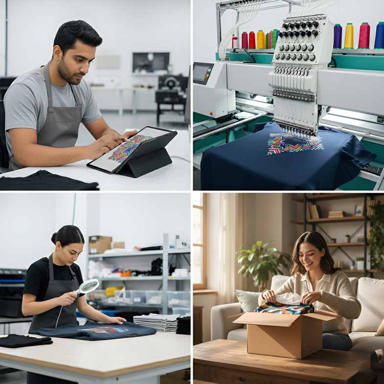 Complete Custom Apparel Production Workflow