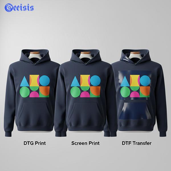 DTG Vs Screen Print Vs DTF Print Comparison