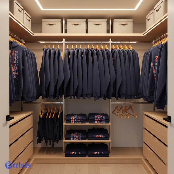 Hoodie Storage Methods For Printed Designs